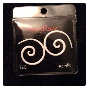 12G acrylic spiral earrings (NEW!)